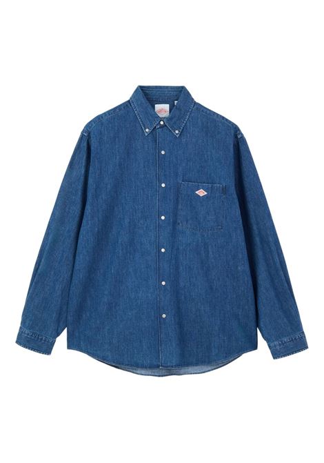 camicia denim dungaree d.b. indigo chiaro DANTON | DT-B0293LIGHT INDIGO